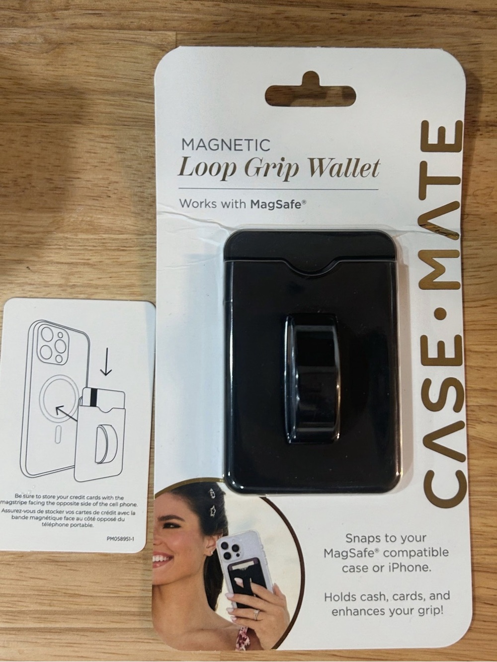 Case-mate Magnetic Loop Grip Wallet - Black